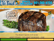 Tablet Screenshot of beachsportsgrill.com